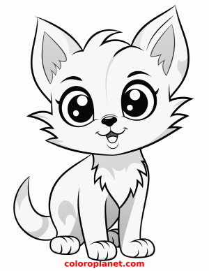 Bring this Cute Kitty to Life with Colors