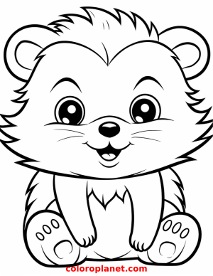 Color this adorable feline for a purrfect masterpiece