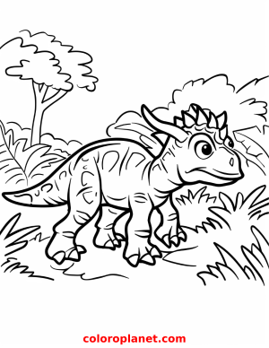 Get ready to add color to these cute prehistoric pets!