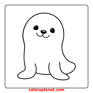 Color this adorable Arctic creature!