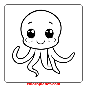 Join the Curious Sea Creature in a Colorful Journey!