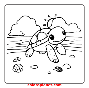 Join the Adventure of a Colorful Turtle