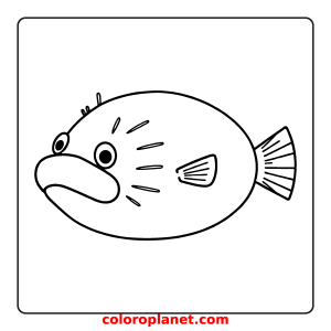 Dive into a world of coloring with this adorable underwater friend!