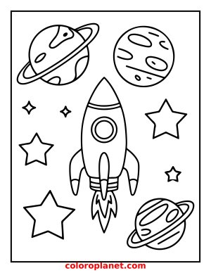 Blast off into a world of stars and rockets!