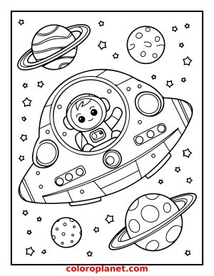 Explore the Galaxy with this Cute Alien