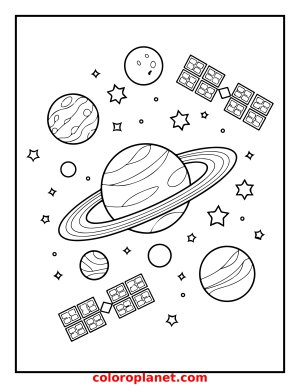 Explore Moons and Planets with Colors!